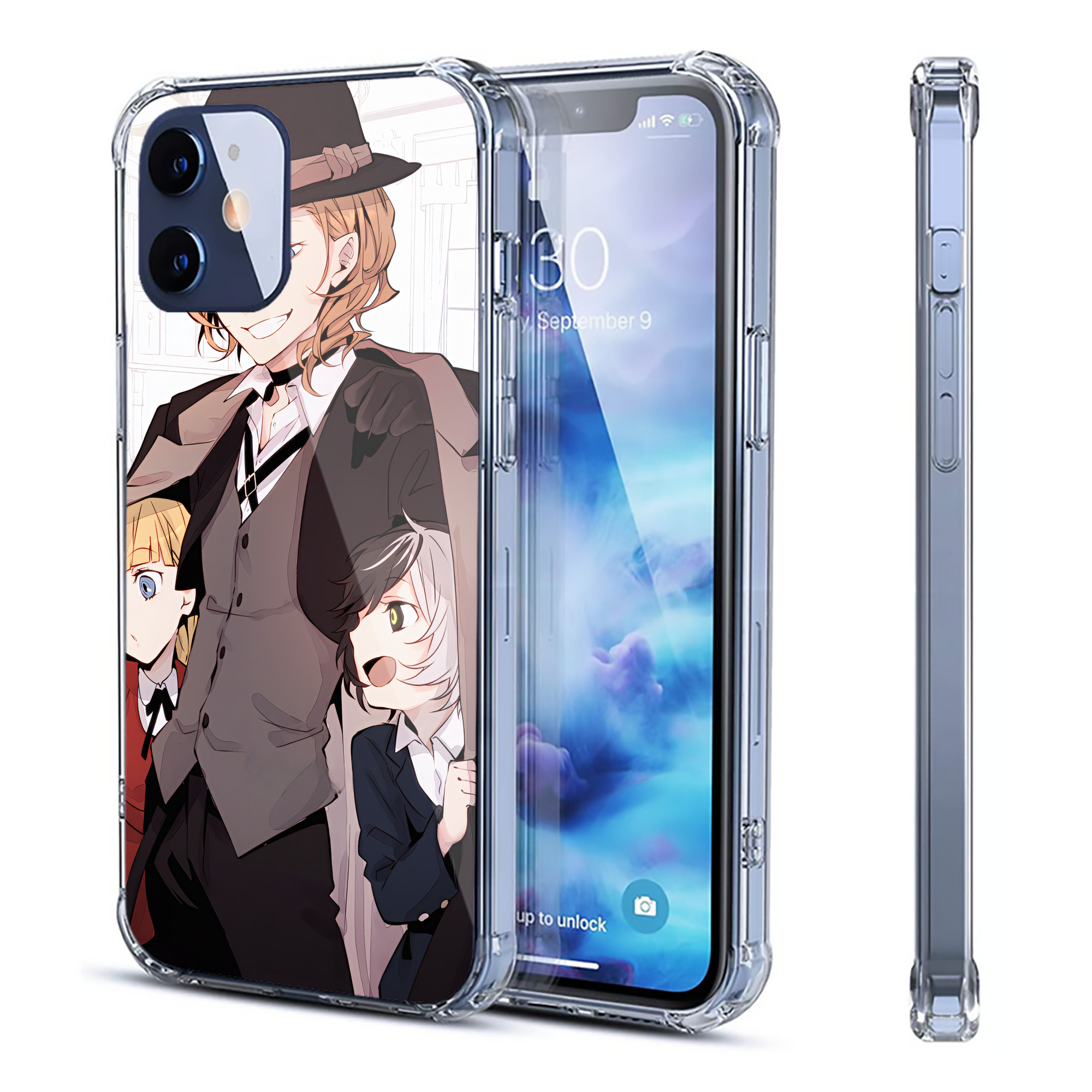 （画像用） 文豪ストレイドッグス Bungo Stray Dogs 【iPhone 12シリーズ対応】透明スマホケース（クリアソフトケース）